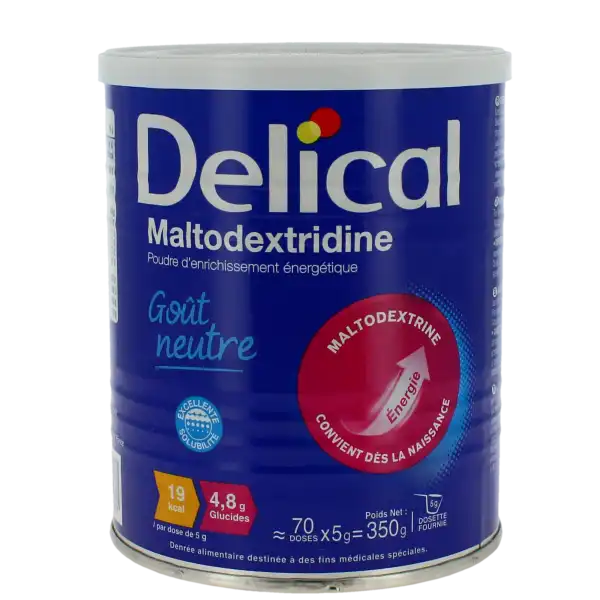 Delical Maltodextridine Poudre D'enrichissement énergétique B/350g