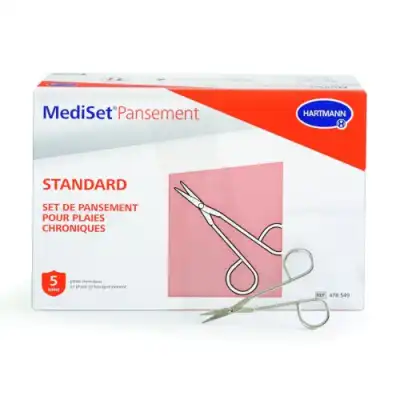 MEDISET Set standard avec 2 paires de ciseaux plaies chroniques B/5