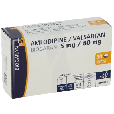 Amlodipine/valsartan Biogaran 5 Mg/80 Mg, Comprimé Pelliculé à STRASBOURG