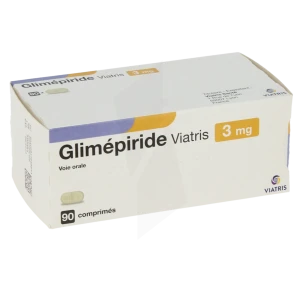 Glimepiride Viatris 3 Mg, Comprimé