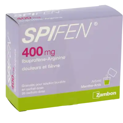 SPIFEN 400 mg, granulés pour solution buvable en sachet-dose