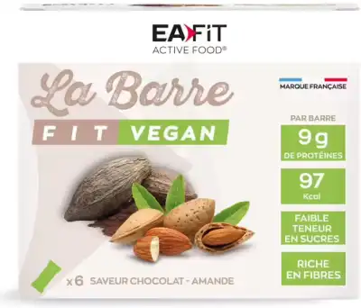 La Barre Fit Vegan Chocolat/amande Etui 6 Barres à Paris