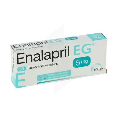 Enalapril Eg 5 Mg, Comprimé Sécable à Ris-Orangis