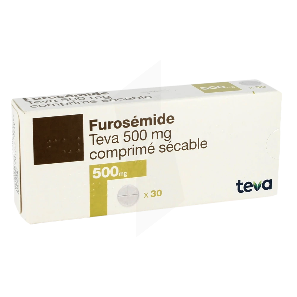 Furosemide Teva 500 Mg, Comprimé Sécable