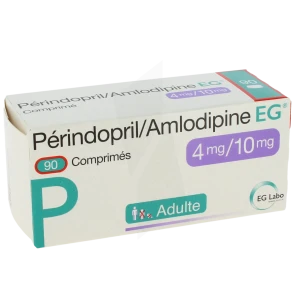 Perindopril Tert-butylamine/amlodipine Eg 4 Mg/10 Mg, Comprimé