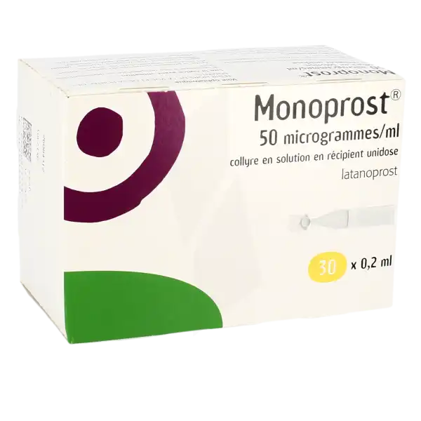 Monoprost 50 Microgrammes/ml, Collyre En Solution En Récipient Unidose