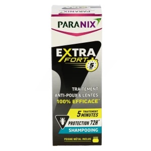 Paranix Extra Fort 5min Shampooing Antipoux Fl/200ml + Peigne