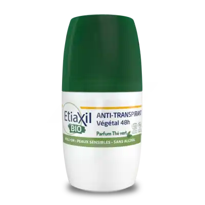Etiaxil Végétal Déodorant Anti-transpirant 48h Thé Vert Bio Roll-on/50ml à BRIÉ-ET-ANGONNES