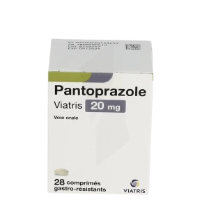 Pantoprazole Viatris 20 Mg, Comprimé Gastro-résistant