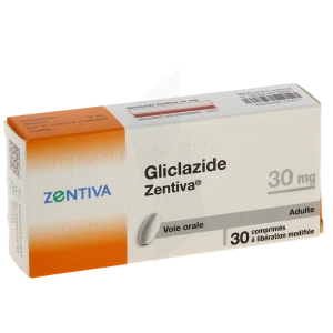 Gliclazide Zentiva 30 Mg, Comprimé à Libération Modifiée