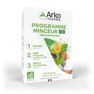 Arkofluide Bio Ultraextract Coffret Programme Minceur 3x10 Ampoules/10ml à Aubervilliers
