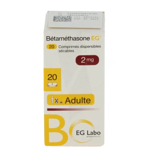 Betamethasone Eg 2 Mg, Comprimé Dispersible Sécable