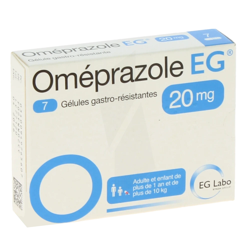 Omeprazole Eg 20 Mg, Gélule Gastro-résistante