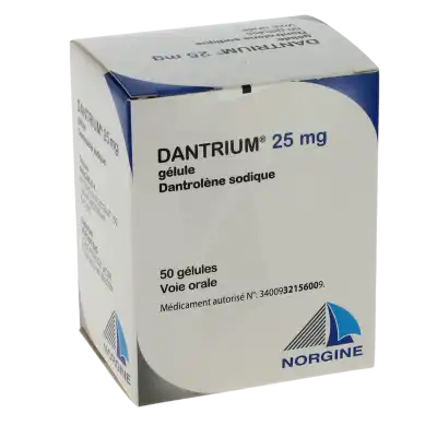 DANTRIUM 25 mg, gélule