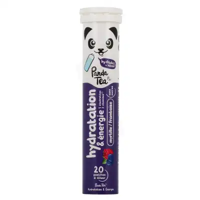 Panda Hydratation & Energie Past Effervescente Myrtille Framboise Tube De 20 à Ménilles