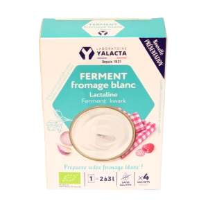 Yalacta Ferment Pour Fromage Blanc Lactaline Bio 4 Sachets/4g