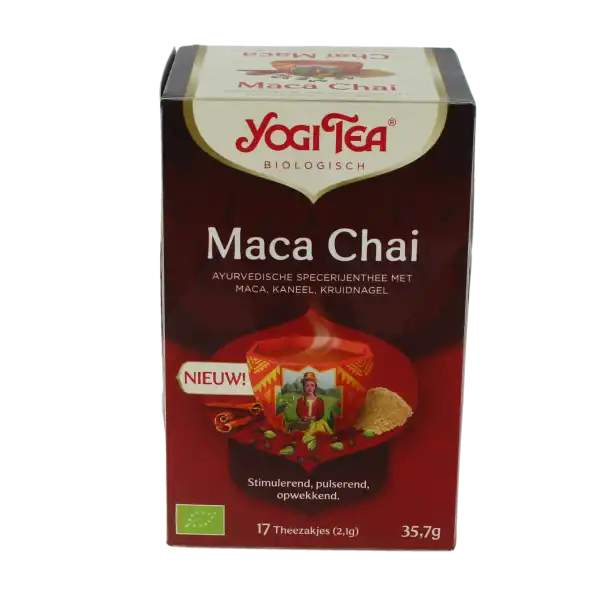 Yogi Tea Tisane Ayurvédique Chaï Maca Bio 17 Sachets/2,1g