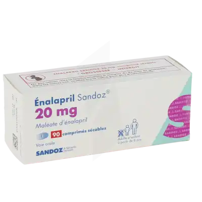ENALAPRIL SANDOZ 20 mg, comprimé sécable