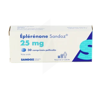 Eplerenone Sandoz 25 Mg, Comprimé Pelliculé