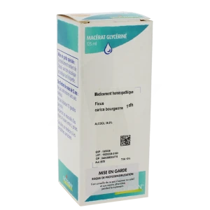 Boiron Ficus Carica Bourgeons 1dh Macérâts Glycérinés (mg) Solution Buvable Flacon De 125 Ml