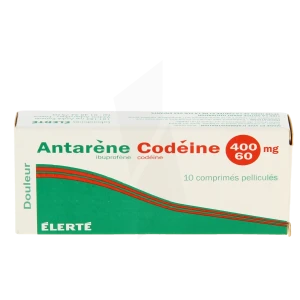 Antarene Codeine 400 Mg/60 Mg, Comprimé Pelliculé