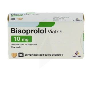 Bisoprolol Viatris 10 Mg, Comprimé Pelliculé Sécable