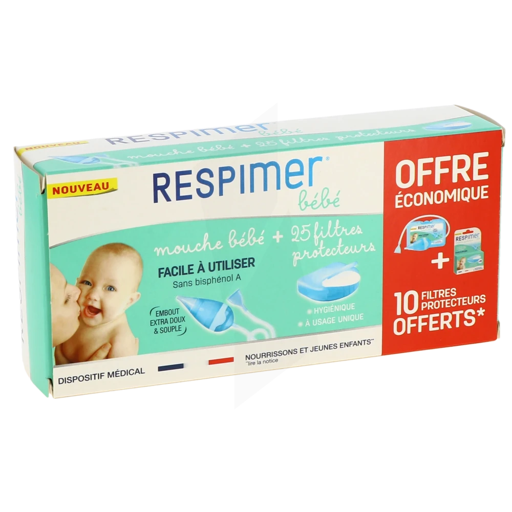 Respimer Combo Mouche-bébé + Recharges Filtre