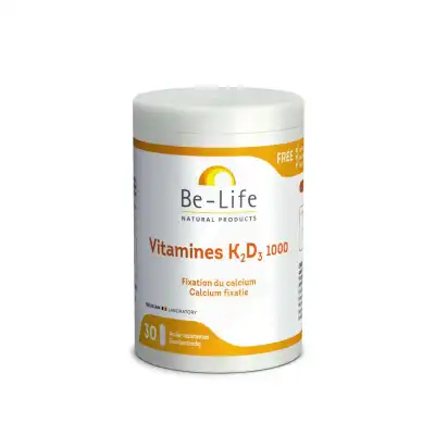 Be-life Vitamines K2 D3 1000 Gélules B/30 à MONTEUX