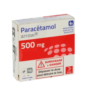 Paracetamol Arrow 500 Mg, Gélule