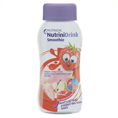 Nutrinidrink Smoothie Nutriment Fruits Rouges Bouteille/200ml à NÈGREPELISSE