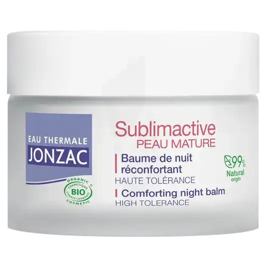 Eau Thermale Jonzac Sublimactive Peau Mature Baume De Nuit Réconfortant Bio Pot/50ml