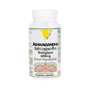 Vitall+ Ashwagandha 600mg Bio Gélules Végétales B/60