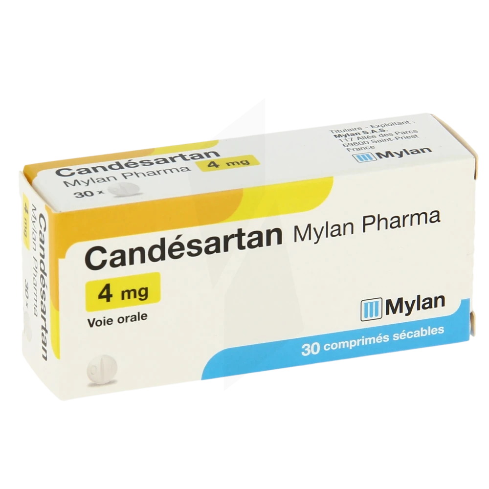 Candesartan Viatris 4 Mg, Comprimé Sécable