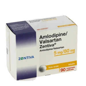 Amlodipine/valsartan Zentiva 5 Mg/80 Mg, Comprimé Pelliculé