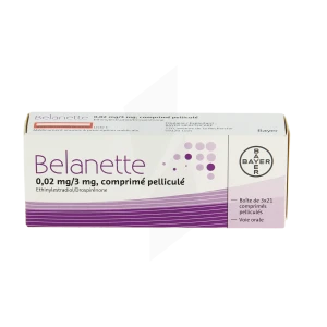 Belanette 0,02 Mg/3 Mg, Comprimé Pelliculé