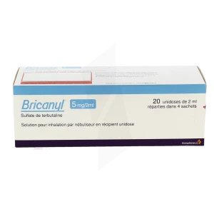 Bricanyl 5 Mg/2 Ml, Solution Pour Inhalation Par Nébuliseur En Récipient Unidose