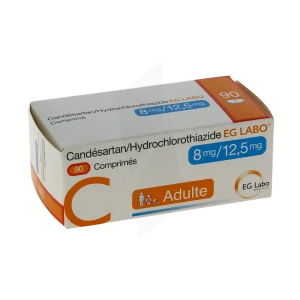 Candesartan/hydrochlorothiazide Eg Labo 8 Mg/12,5 Mg, Comprimé