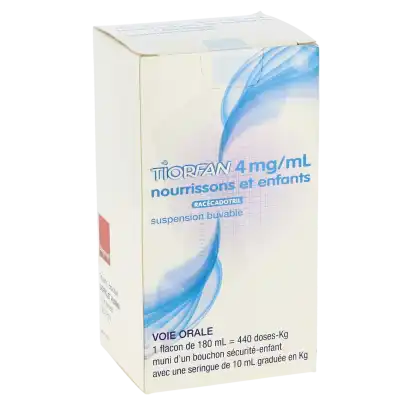 TIORFAN 4 mg/mL NOURRISSONS ET ENFANTS, suspension buvable