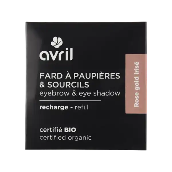 Avril Fard à Paupières Bio Rose Gold Irisé Recharge/2,5g