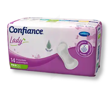 Confiance Lady Protection anatomique incontinence 3 gouttes Sachet/14