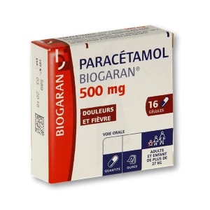 Paracetamol Biogaran 500 Mg, Gélule