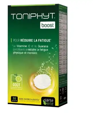 Santé Verte Toniphyt Boost Comprimés Effervescents Citron Vert Menthe B/45