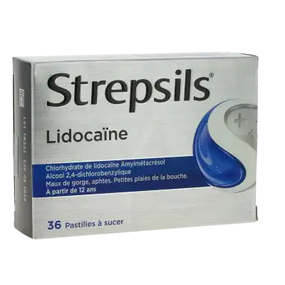 Strepsils Lidocaïne Past Plq/36 à VILLEFONTAINE