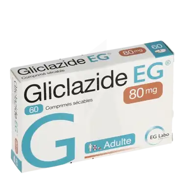 Gliclazide Eg 80 Mg, Comprimé Sécable à Auterive