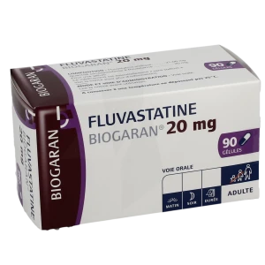 Fluvastatine Biogaran 20 Mg, Gélule