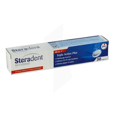 STERADENT CPR EFF TRIPLE ACTION T/30
