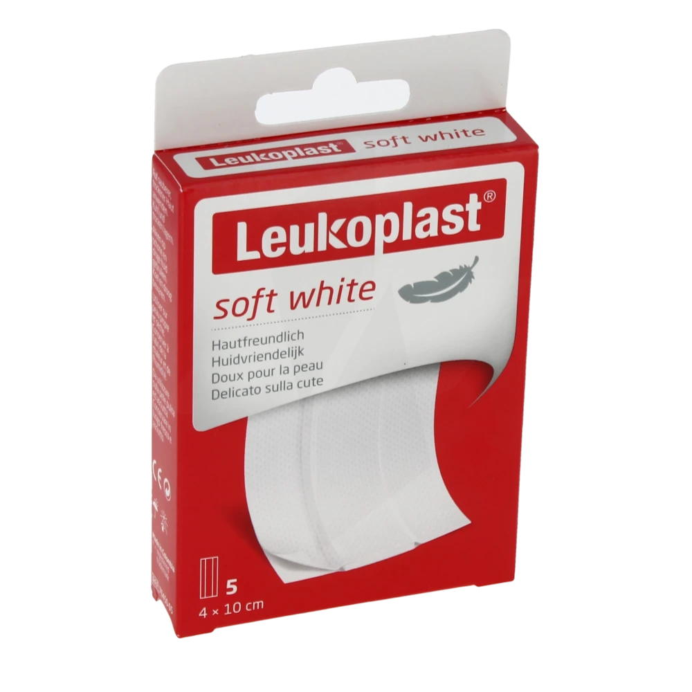 Leukoplast Soft White Pansement à Découper 4x10cm B/5