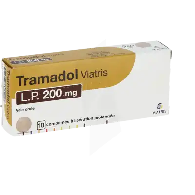 Tramadol Viatris Lp 200 Mg, Comprimé à Libération Prolongée à CHASSE SUR RHÔNE
