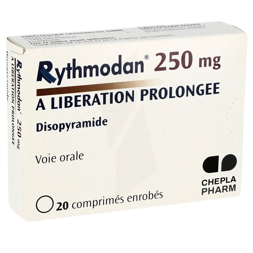Rythmodan 250 Mg A Liberation Prolongee, Comprimé Enrobé