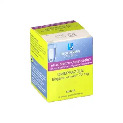 Omeprazole Biogaran Conseil 20 Mg Gél Gastro-rés 1pilul/14 à Concarneau
